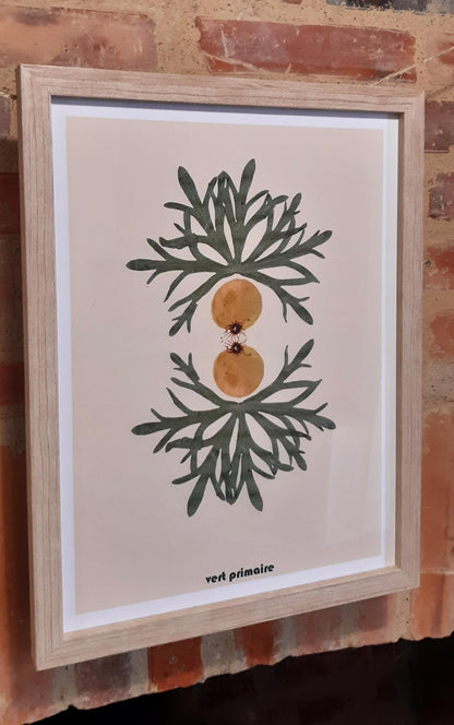 Affiche "Chimère 01" - Art botanique numérique - Tirage Fine Art 30x40cm numéroté