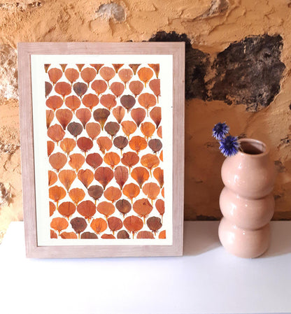 affiche art dessin illustration poster fleurs sechees decoration murale cadre fleurs cadeau noel artiste artisanat potager jardin herbier