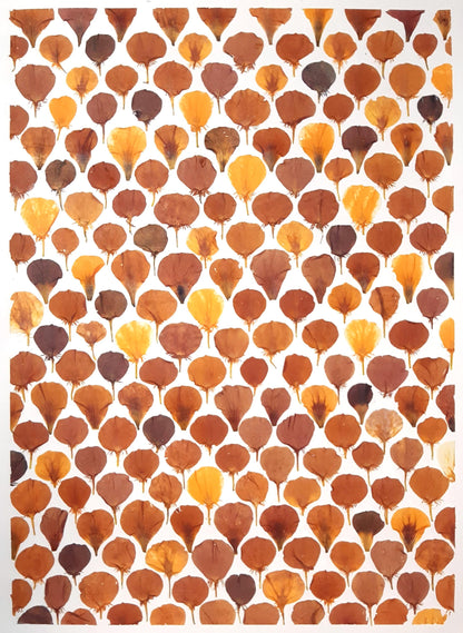 Affiche herbier, véritable fleurs - 30 x 40 cm PIECE UNIQUE