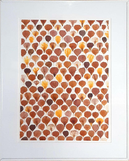 Affiche herbier, véritable fleurs - 30 x 40 cm PIECE UNIQUE