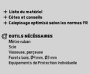 Plan de salon à bascule pour enfants (mm/cm/m)