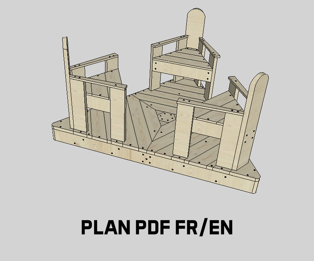 Plan de salon à bascule pour enfants (mm/cm/m)