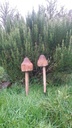 Sculpture champignon en bois